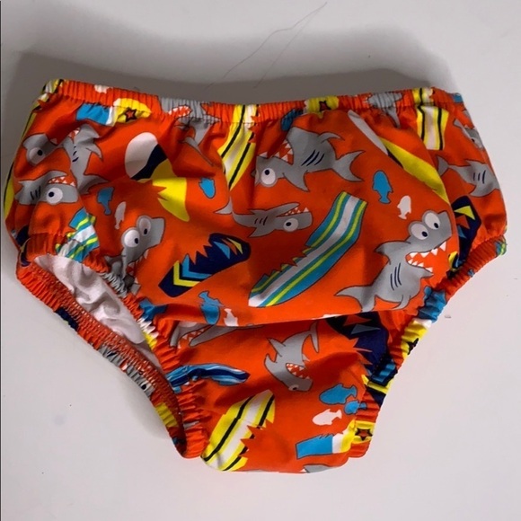 Shark Baby Swim Diaper Cover Size 18-24 Months red - Picture 1 of 6
